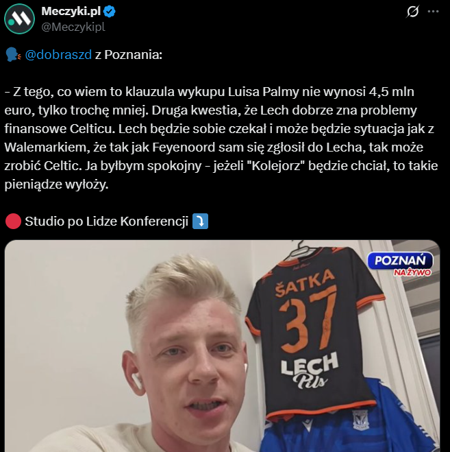 KLAUZULA WYKUPU Luisa Palmy NIE WYNOSI 4,5 mln euro, a...